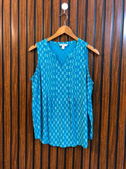 Chest 19  Lenght 24  Fabric linen  Modern Western Ladies Top