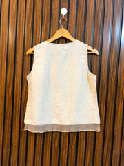 Chest 17  Lenght 19  Fabric linen Trendy Imported Women's Top