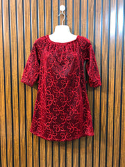 Chest 19  Length 26  Fabric Silk Jersey Trendy Women's Western Party Dress Collection