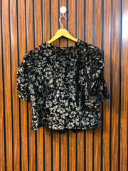 Chest 20  Length 20  Fabric Net Premium Branded Party Wear Tops for Women