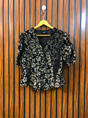 Chest 20  Length 20  Fabric Net Premium Branded Party Wear Tops for Women