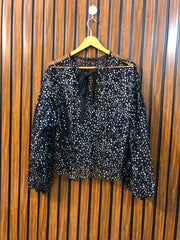 Chest 21  Length 21  Fabric Net Designer Western Party Tops for Women