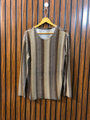 Chest 21  Length 26  Fabric Silk Jersey Chic Women's Evening Party Tops