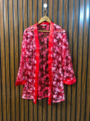 Chest Xl  Length 30  Fabric Net Women's Luxury Party Wear Shrug Collection