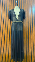 Chest 20  Length 59  Fabric Net Western Branded Women's Long Maxi Dress Collection