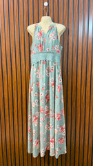 Chest 19  Length 56  Fabric Chiffon Designer Western Long Maxi Dresses for Ladies