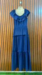 Chest 20  Length 54  Fabric Chiffon Fashionable Branded Maxi Dresses for Women