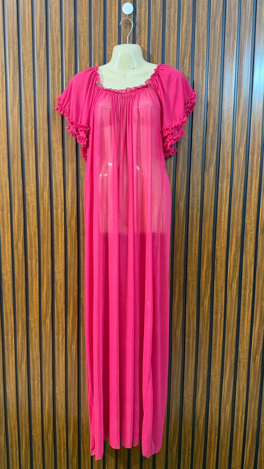 Chest 22  Length 55  Fabric Net Modern Women's Long Maxi Dresse