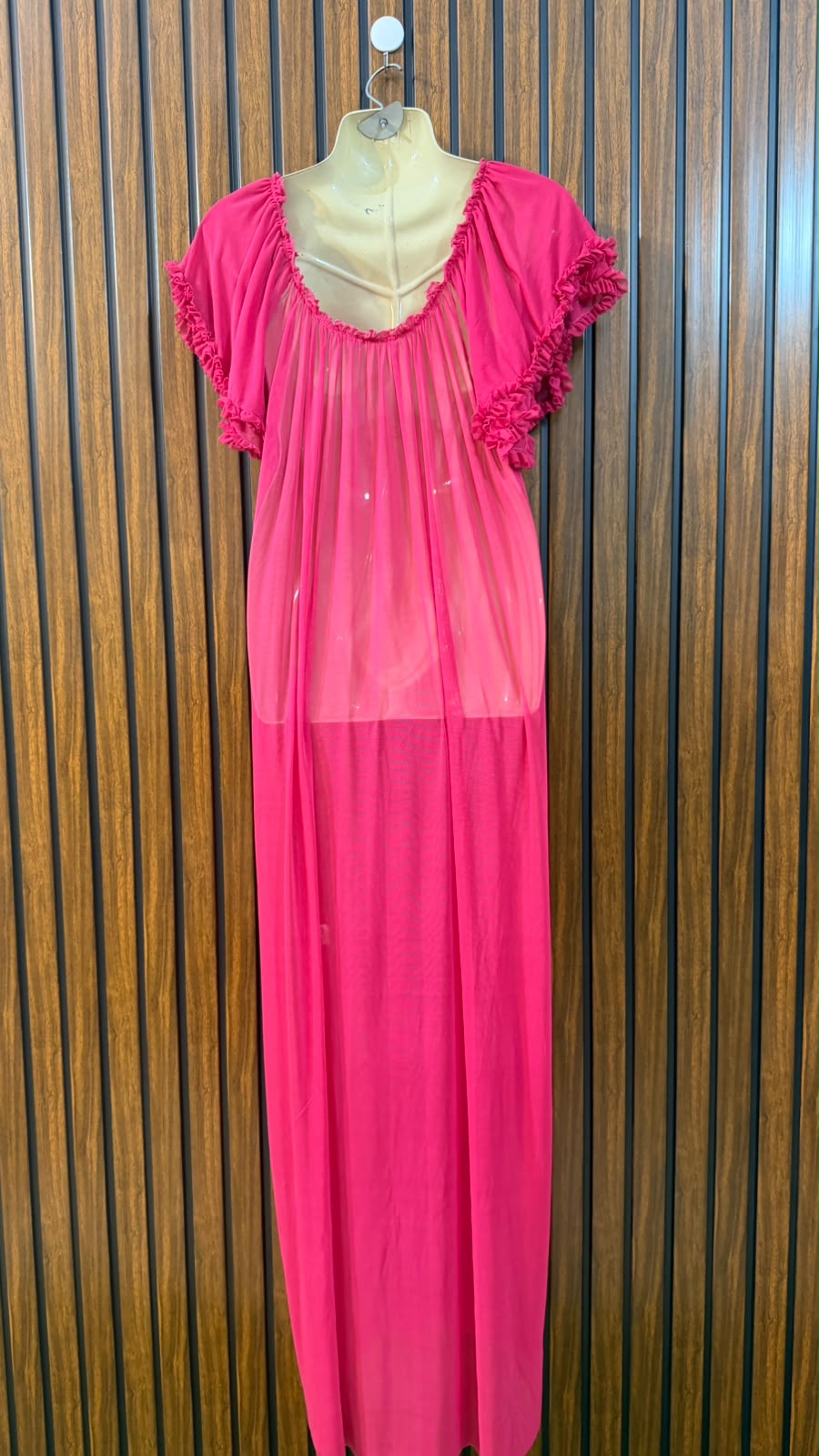 Chest 22  Length 55  Fabric Net Modern Women's Long Maxi Dresse