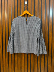 Chest 18  Length 21  Fabric Cotton Women's Casual Summer Full Sleeve Top