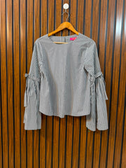 Chest 18  Length 22  Fabric Cotton Silk Women's Everyday Summer Top