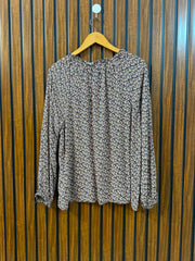 Chest 21  Length 25  Fabric Linen Western Women's Full Sleeve Top