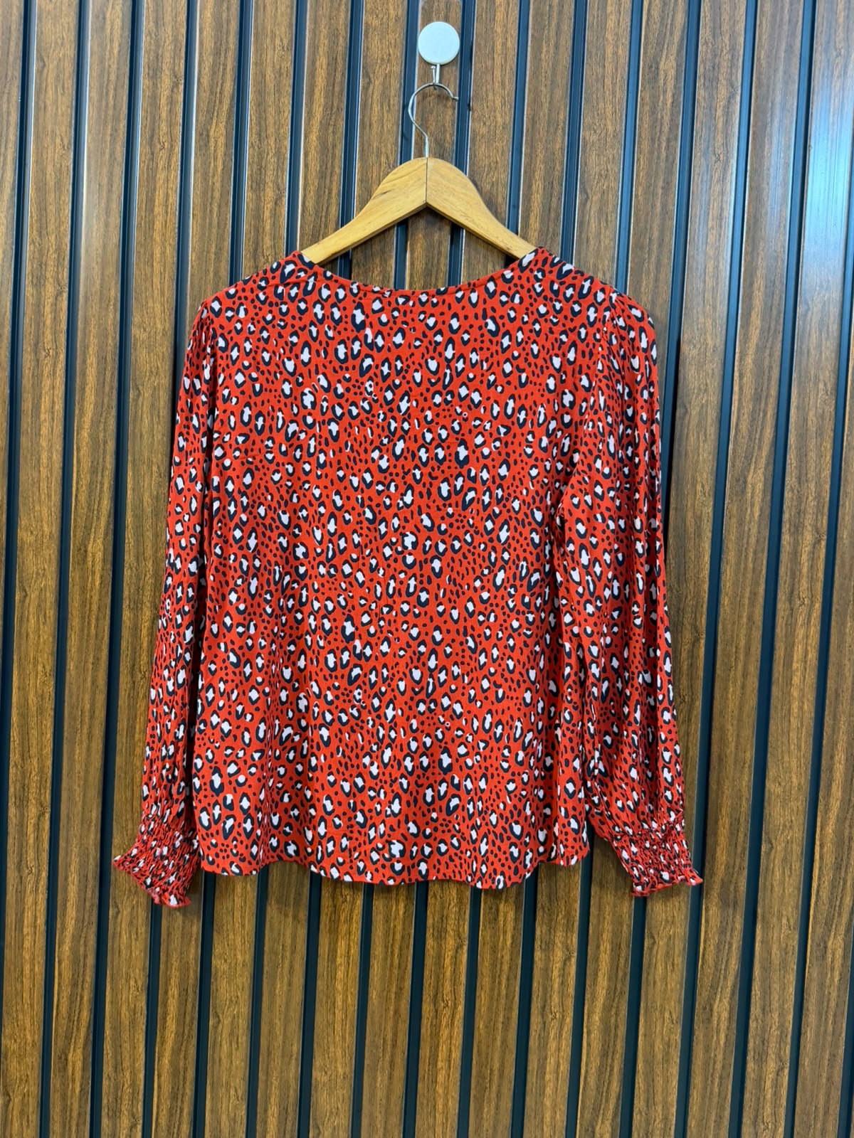Chest 17  Length 21  Fabric Chiffon Women's Branded Casual Top