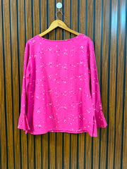 Chest 20  Length 24  Fabric Cotton Women's Fashion Summer Top