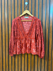 Chest 19  Length 26 To 27  Fabric Rayon Women's Summer Wear Full Sleeve Top