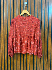 Chest 19  Length 26 To 27  Fabric Rayon Women's Summer Wear Full Sleeve Top