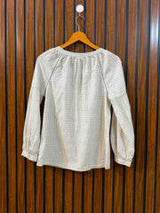 Chest 17  Length 21  Fabric Cotton Branded Ladies Summer Full Sleeve Top