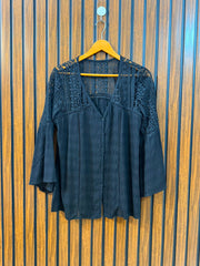 Chest 18  Length 25  Fabric Linen Branded Full Sleeve Top for Ladies