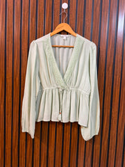 Chest 19  Length 21  Fabric Rayon Women's Premium Full Sleeve Top