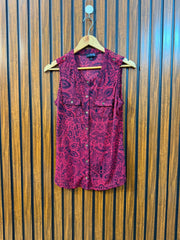 Chest 20  Length 24  Fabric Jersey Summer Sleeveless Top for Women