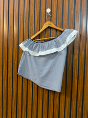Chest 16  Length 21  Fabric Cotton Silk Women's Western Casual Top