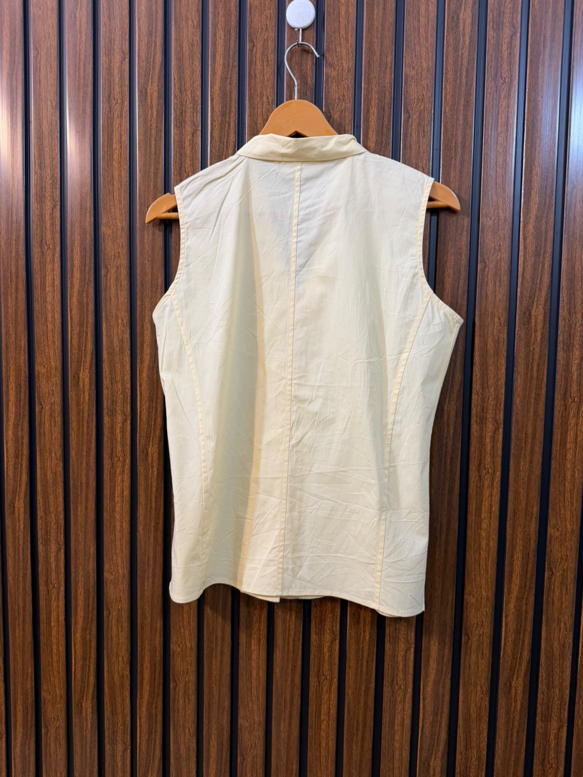 Chest 18  Length 22  Fabric Cotton Silk Women's Modern Summer Top