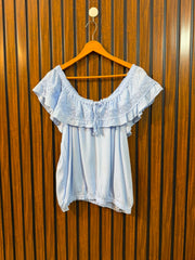 Chest 21  Length 18  Fabric Cotton Western Women's Fashion Top
