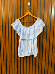 Chest 21  Length 18  Fabric Cotton Western Women's Fashion Top