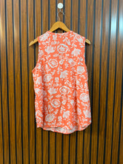 Chest 20  Length 26  Fabric Linen Western Women's Daily Top