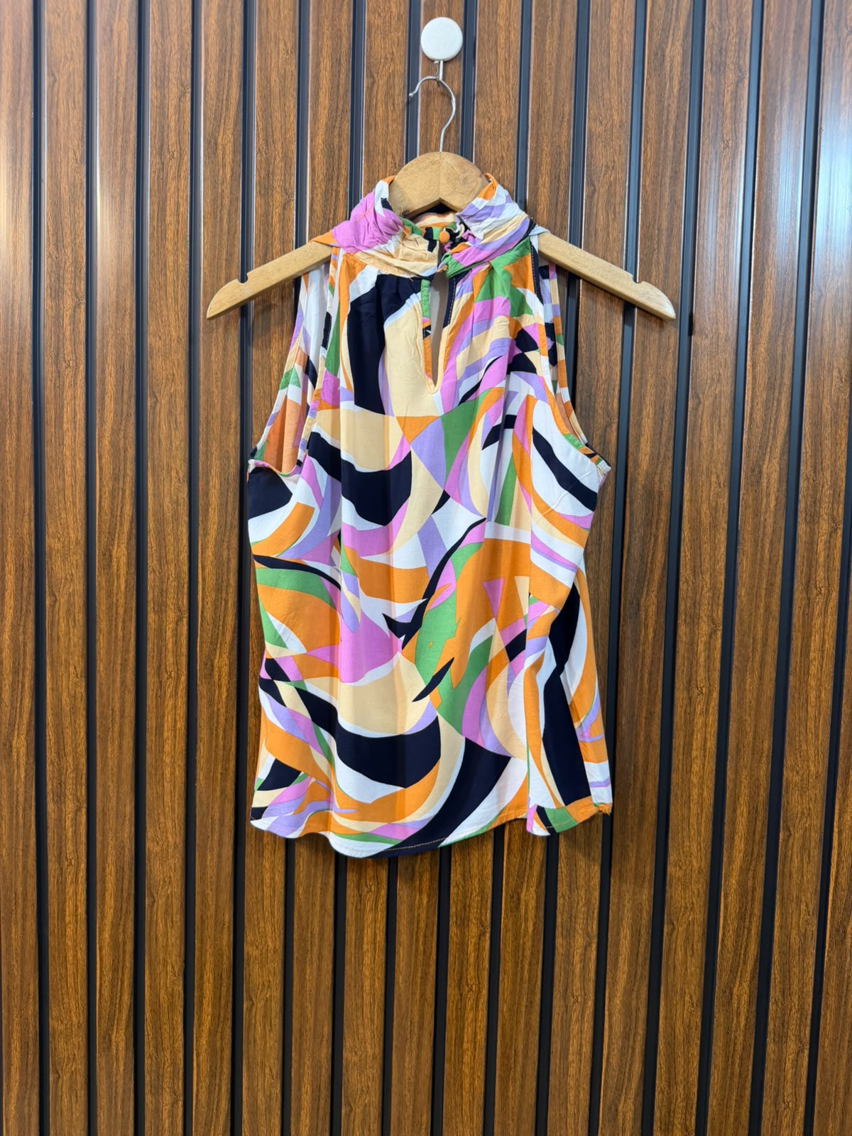 Chest 20  Length 21  Fabric Linen Ladies Western Summer Top