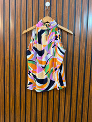Chest 20  Length 21  Fabric Linen Ladies Western Summer Top