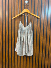 Chest 19  Length 25  Fabric Linen Women's Classic Summer Top