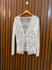Chest 20  Length 24  Fabric Net Women's Classic Shrug