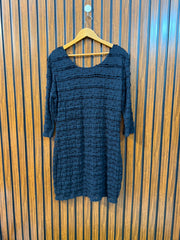 Chest 21  Length 34  Fabric Net Women's Essential Long Top
