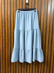 Waist 32 To 34  Length 34  Fabric Silk Western Branded Women's Skirt