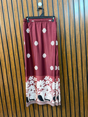 Waist 26  Length 36  Fabric Silk Western Skirt for Women