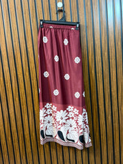 Waist 26  Length 36  Fabric Silk Western Skirt for Women