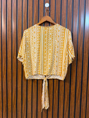 Chest 20  Length 19  Fabric Rayon Women's Branded Summer Half Sleeve Top