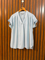 Chest Small Baggy Style  Length 25  Fabric Linen Branded Women's Daily Wear Top