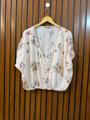 Chest Medium Baggy Style  Length 21  Fabric Linen Women's Branded Fashion Top