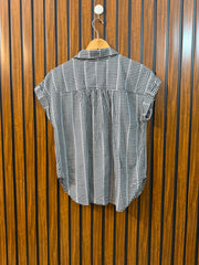 Chest 19  Length 23 To 24  Fabric Linen Branded Women's Trendy Summer Top