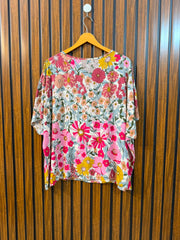 Chest Medium Baggy Style  Length 25  Fabric Linen Western Branded Ladies Summer Top