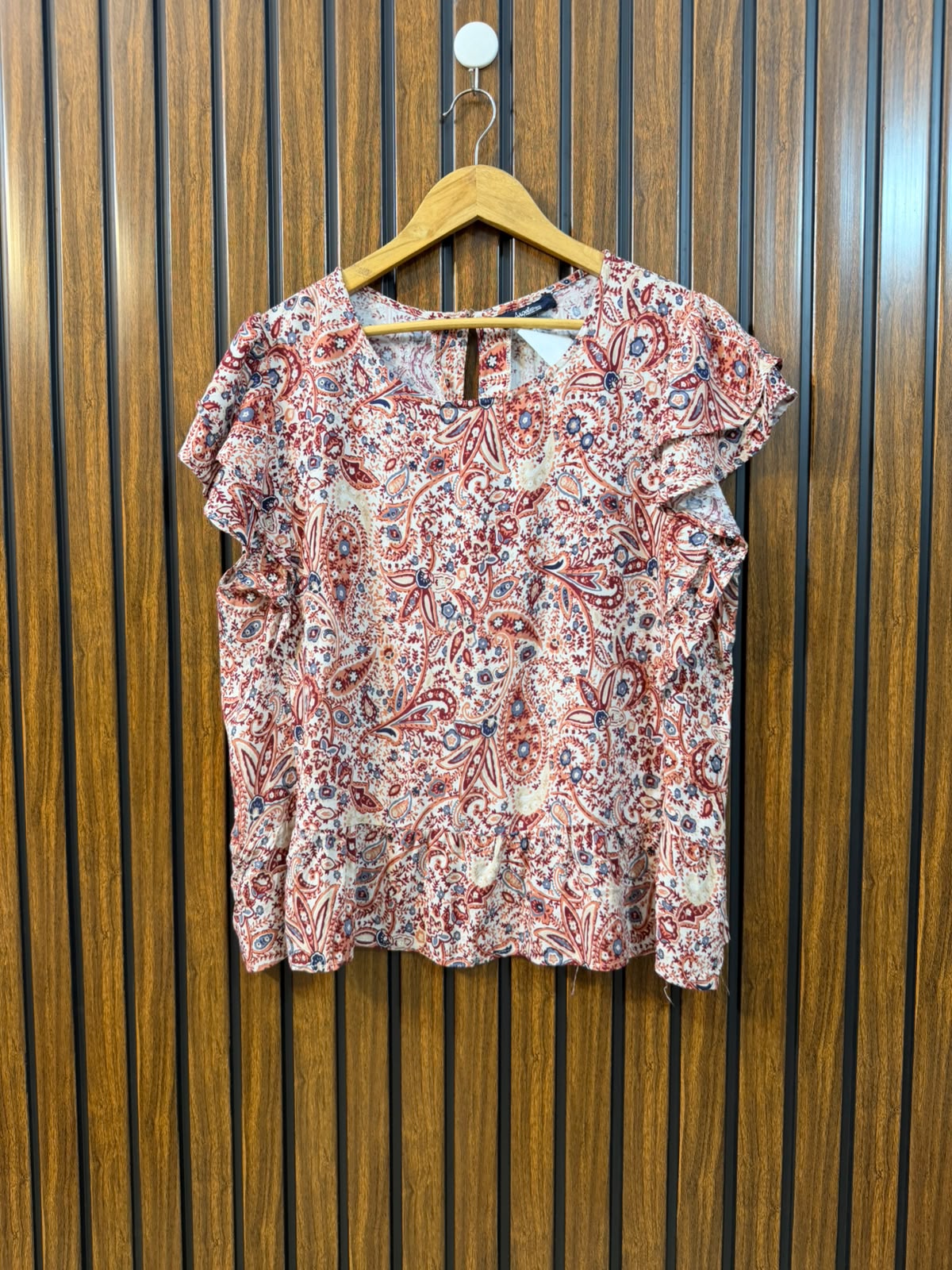 Chest 21  Length 22  Fabric Linen Women's Stylish Summer Top