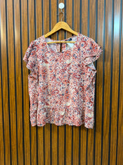 Chest 21  Length 22  Fabric Linen Women's Stylish Summer Top