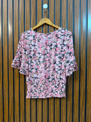 Chest 18  Length 21  Fabric Rayon Women's Modern Summer Top