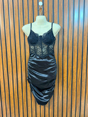 Chest 18  Lenght 33  Fabric silk jersey Trendy Women's Mini Dress