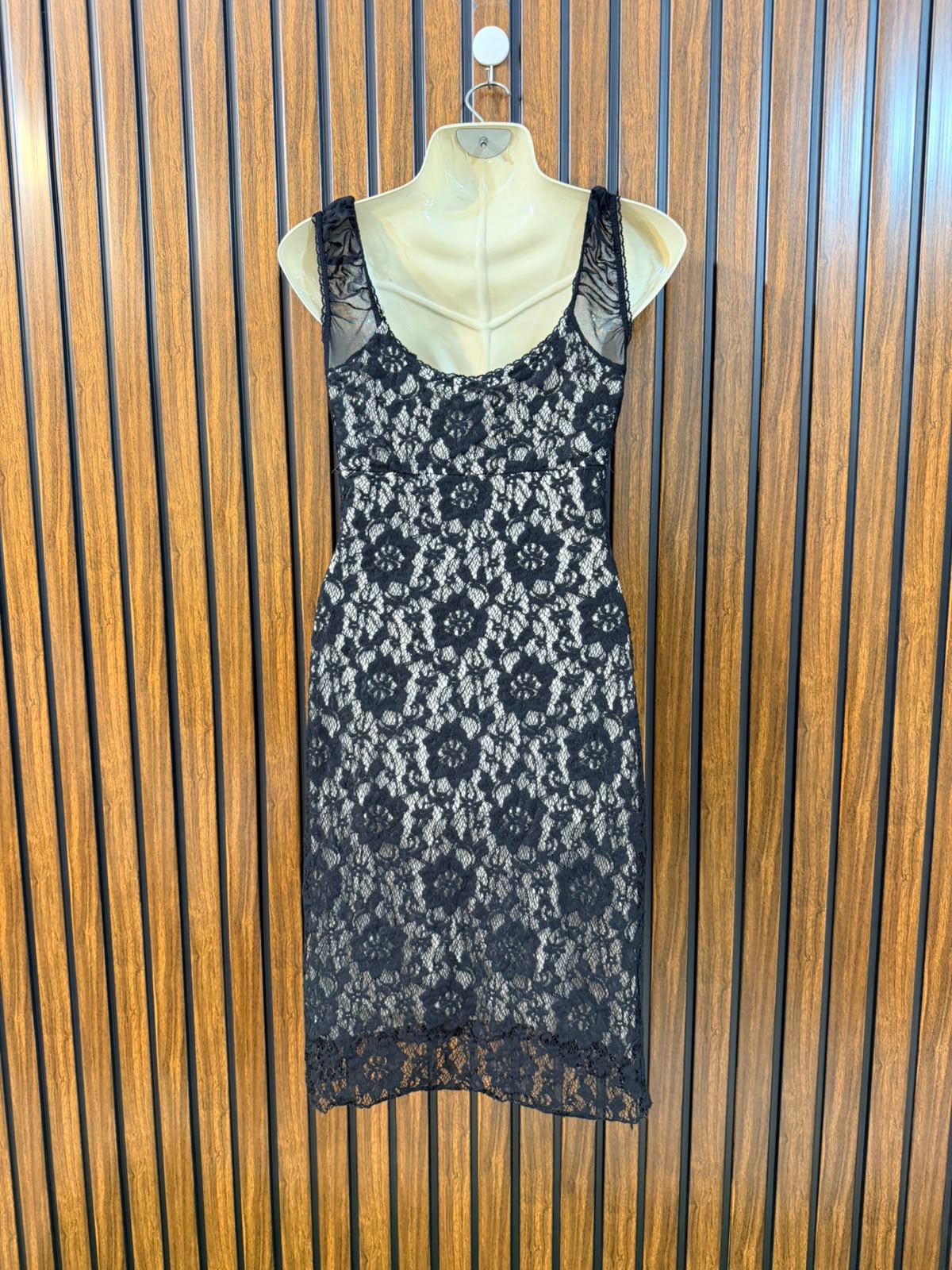 Chest 17  Lenght 33  Fabric net Stylish Women's Mini Dress