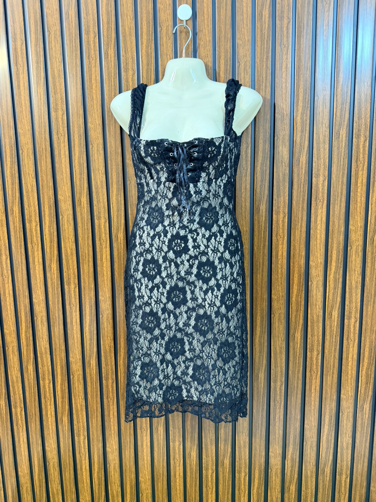 Chest 17  Lenght 33  Fabric net Stylish Women's Mini Dress