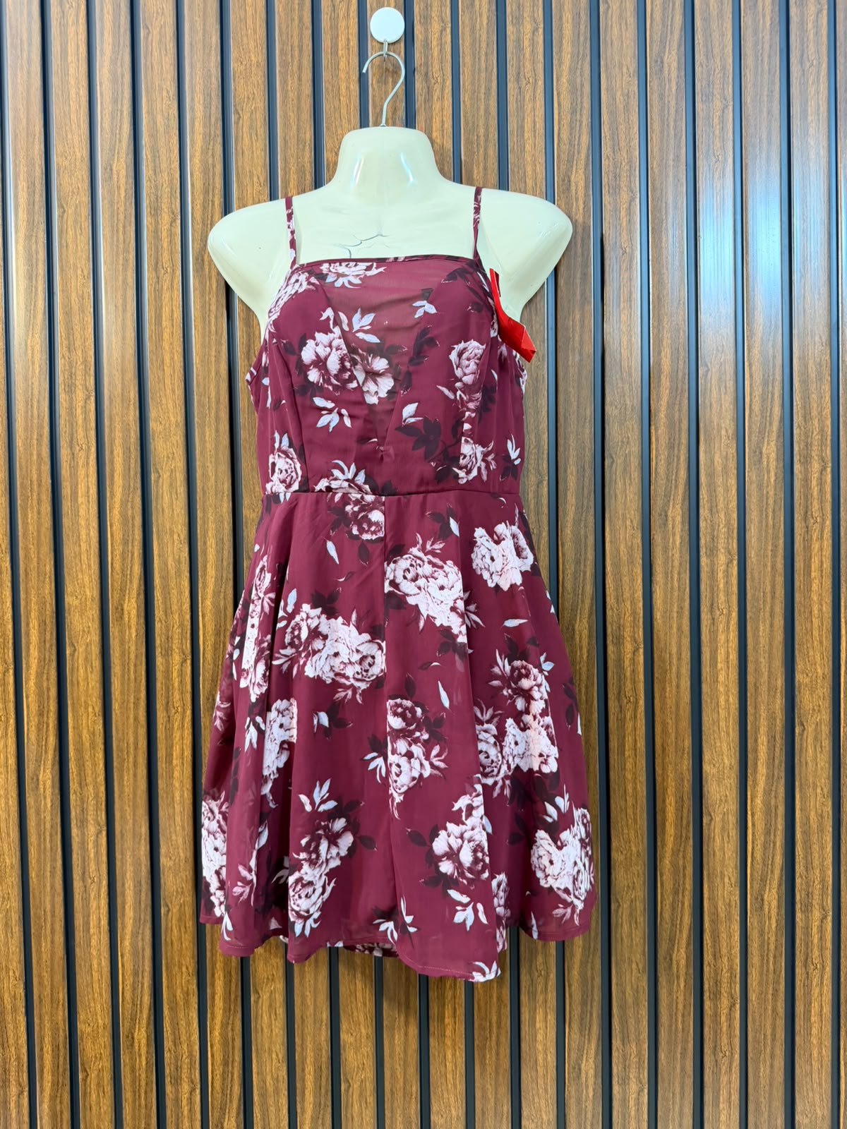 Chest 18  Lenght 33  Fabric chiffon Women's Trend Mini Dress