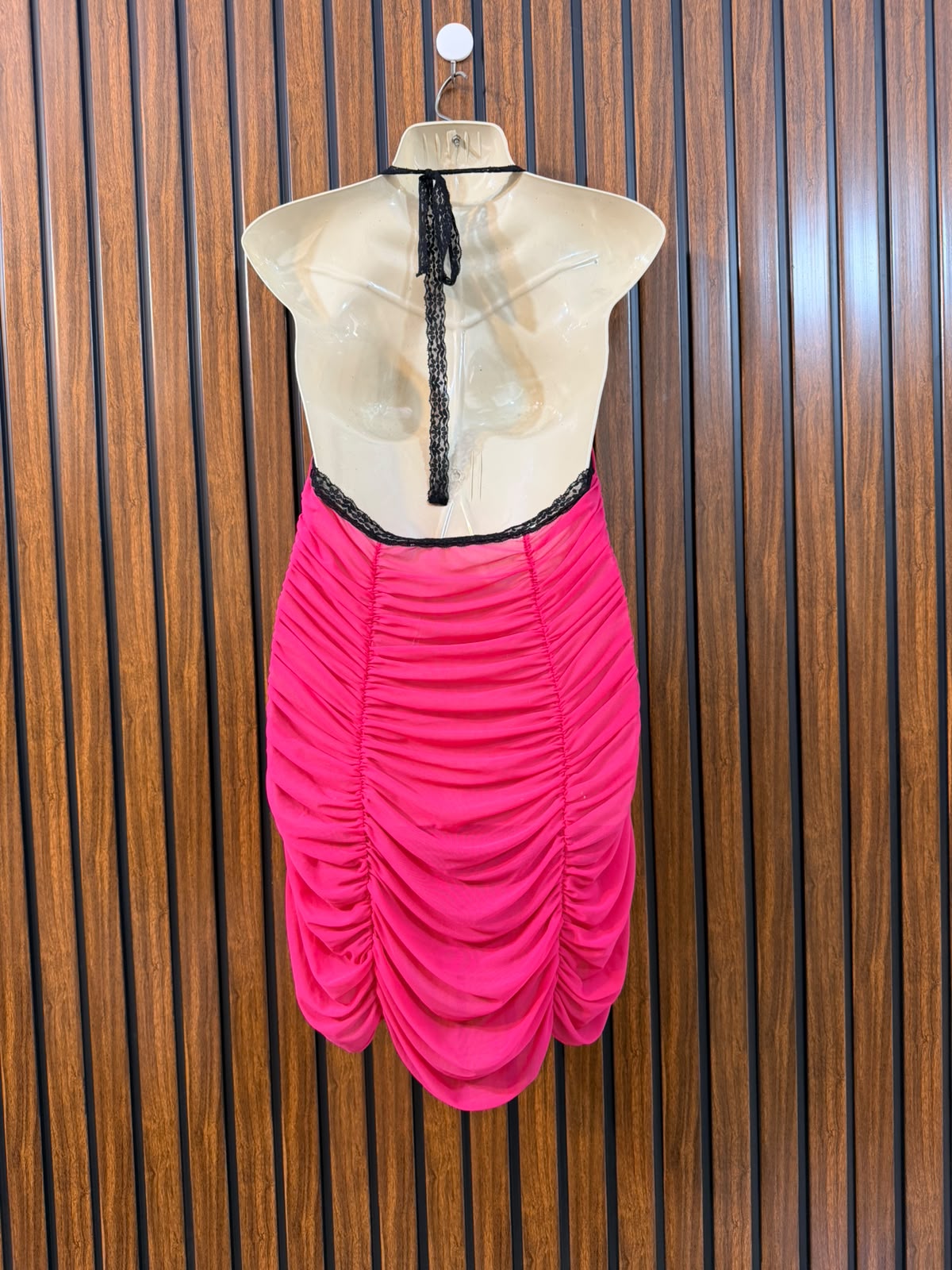 Chest 19  Lenght 30  Fabric net Classic Women's Mini Dress